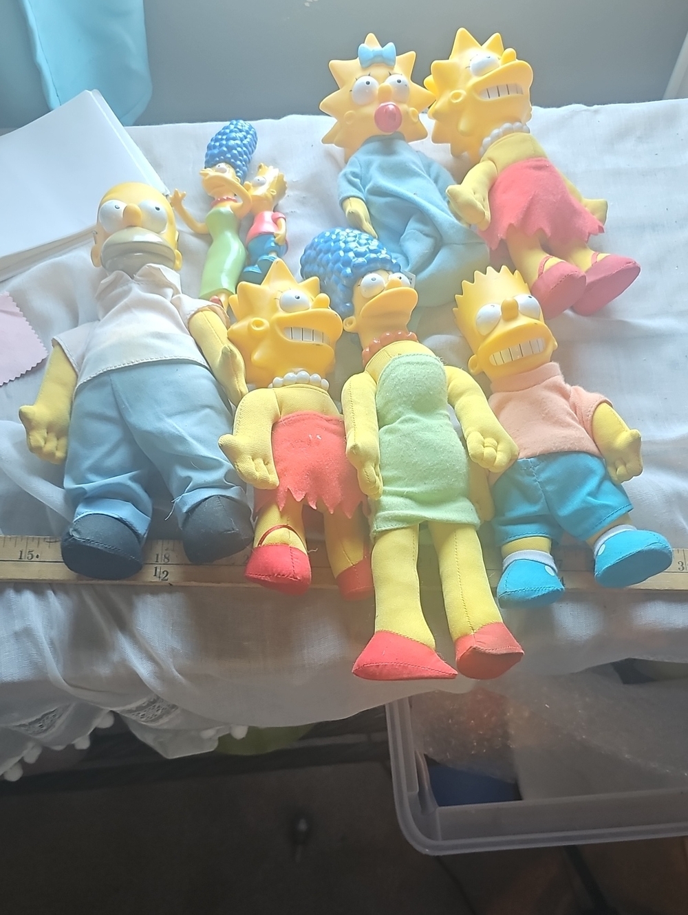 The Simpsons Plush Doll Set - 90's Burgerking Promo.